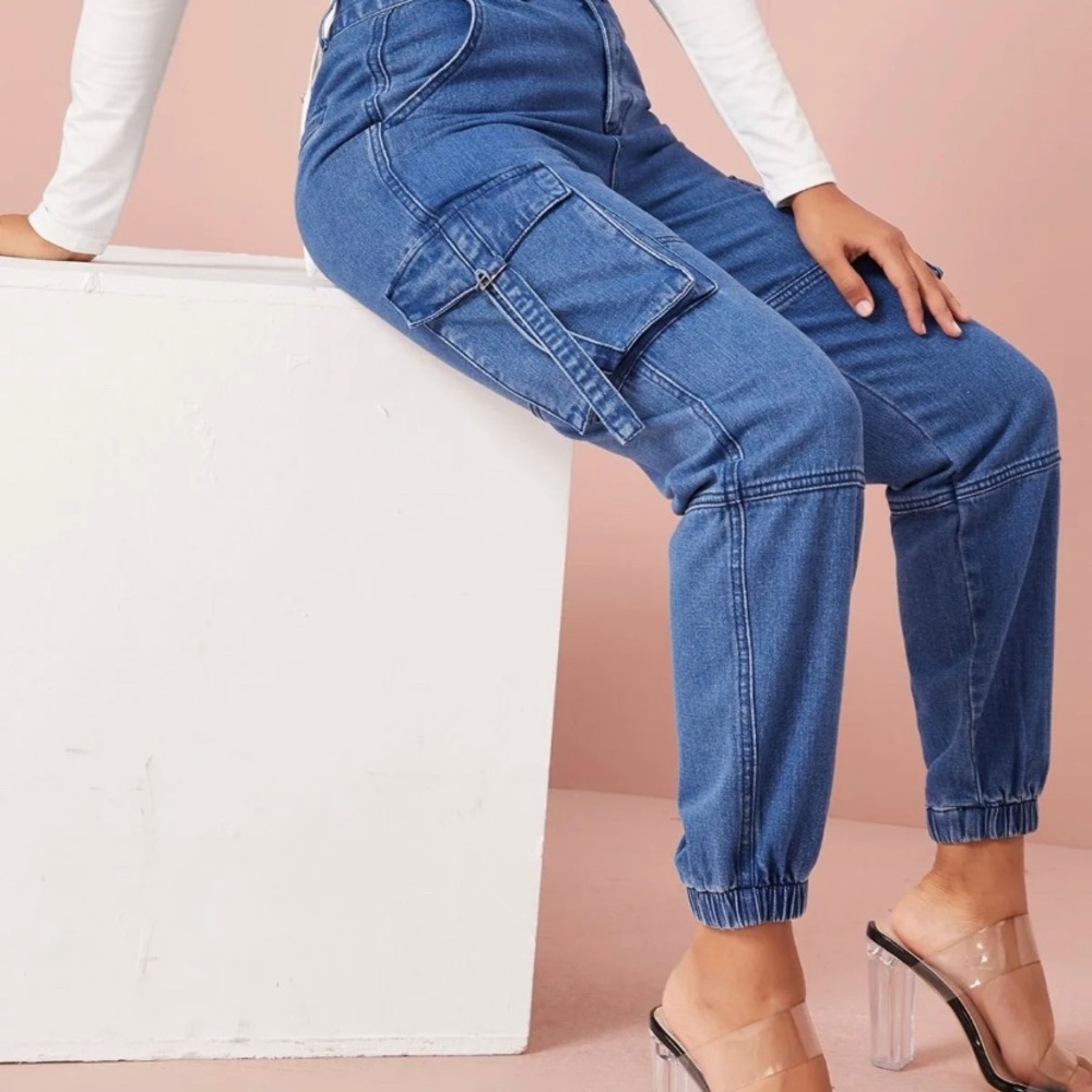 SHEIN cargo Jean joggers Size Large